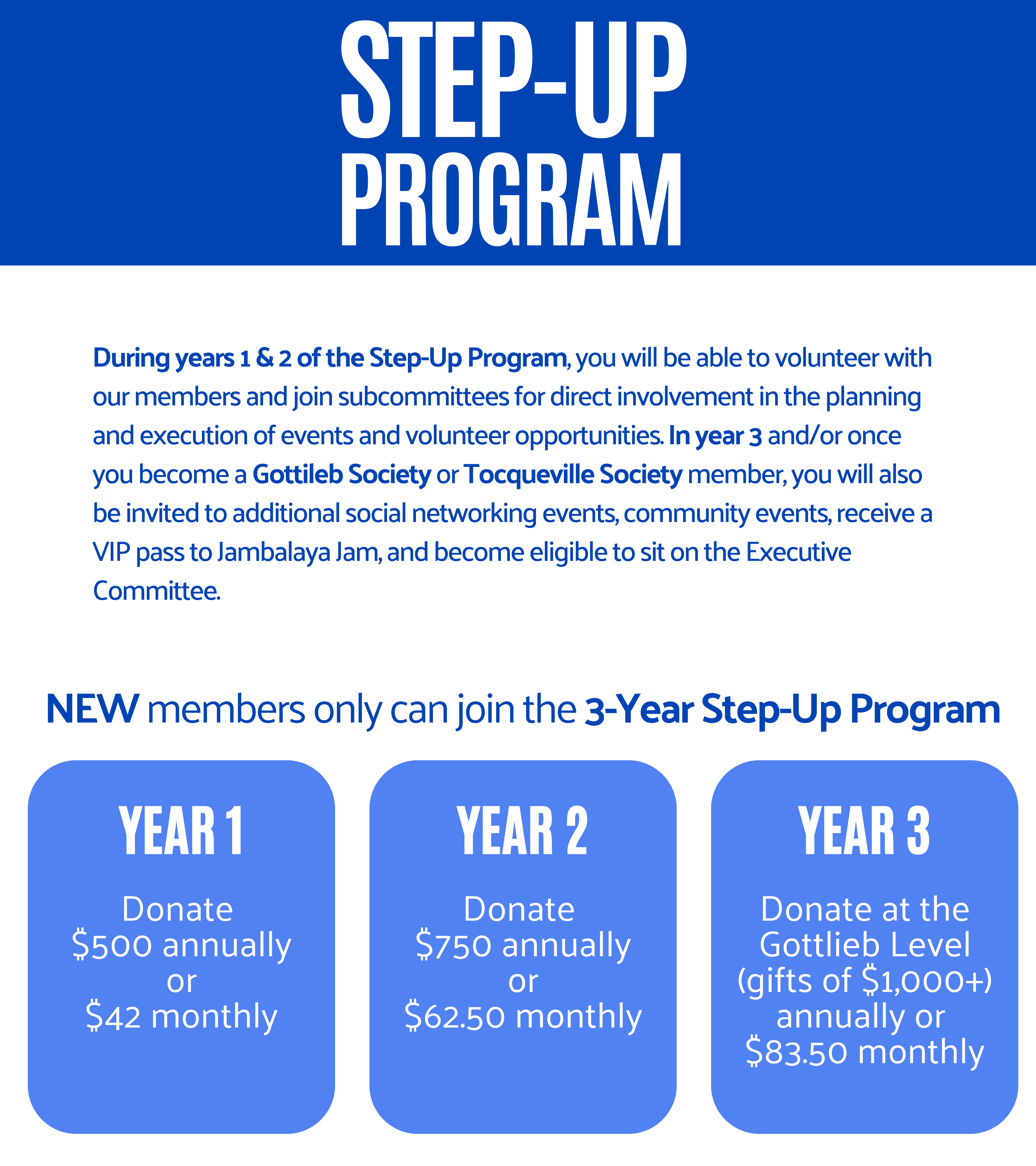 StepUp Program Breakdown